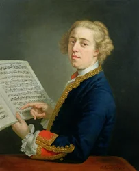 Portrait of Francesco Geminiani (1687-1762), Italian violinist